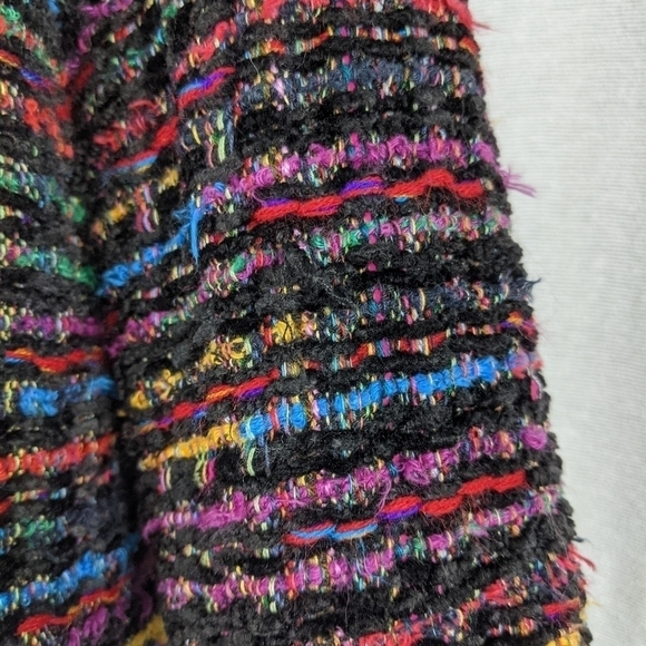 New Direction colorful striped Tweed jacket Sz medium - Picture 7 of 9